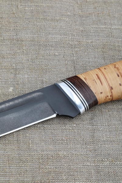 Knife Fighter H12MF birch bark