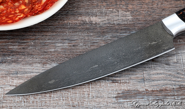 Knife Chef No. 9 steel H12MF handle acrylic brown
