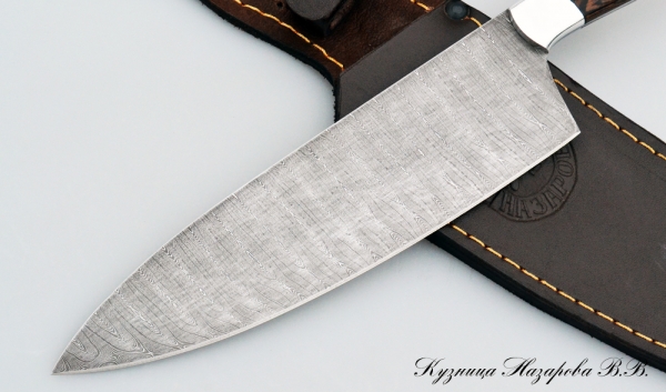 Knife Chef No. 3 damascus dural wenge