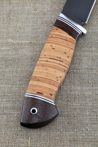 Knife Wanderer H12MF handle birch bark