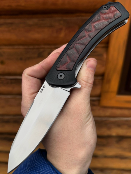 Складной нож "Егерь" сталь  КН-01, накладки G10 и текстолит (распродажа)