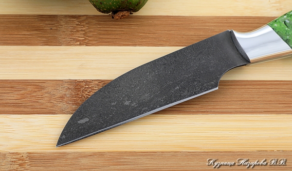 Knife Chef No. 1 steel H12MF handle acrylic green