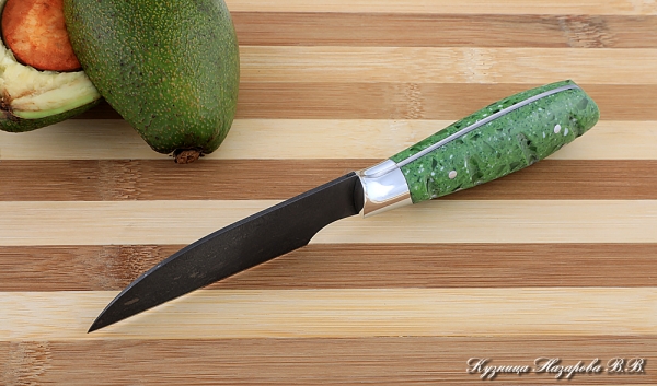 Knife Chef No. 1 steel H12MF handle acrylic green