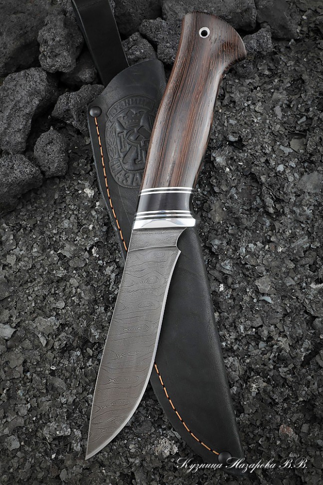 Нож Ангара дамаск рукоять венге