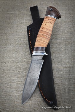 Knife Fox H12MF handle birch bark