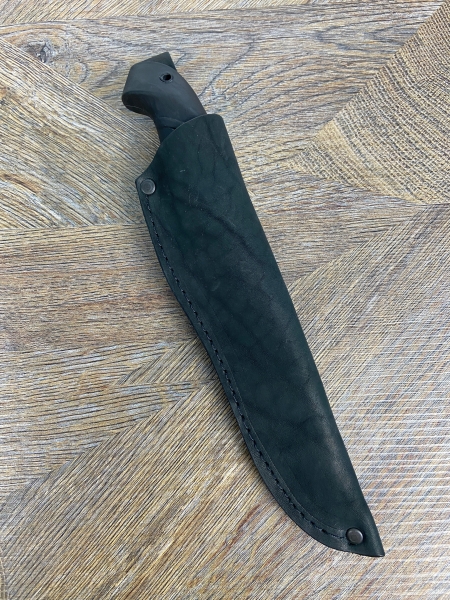Нож Барс 2 сталь х12мф, рукоять резинопласт черный