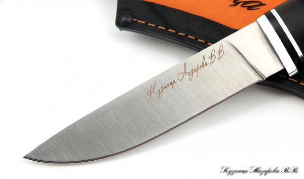 Knife Traveler steel H12MF - satin handle black hornbeam