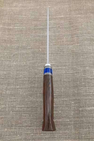Zasapozhny knife 95x18 handle acrylic blue and wenge
