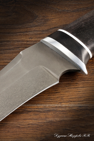 Охотничий нож Спецназ х12мф черный граб стабилизированная карельская береза (коричневая)
