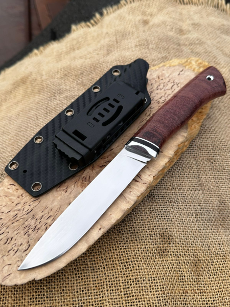 Нож &quot;Кардинал&quot; сталь Elmax, рукоять бубинга с кайдексом (распродажа) 