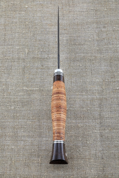 Doe knife-2 H12MF birch bark handle