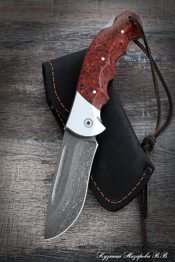 Folding knife Eagle steel H12MF lining acrylic red with duralumin