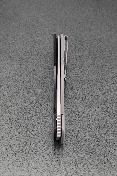 Нож складной Тор сталь S390 накладки G10 резная + AUS8 (подшипники, клипса)