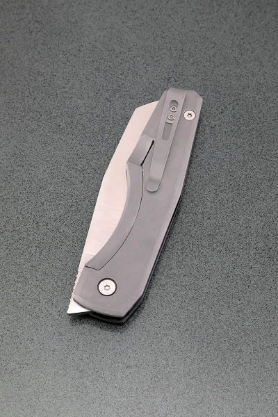 Нож складной Тор сталь S390 накладки G10 резная + AUS8 (подшипники, клипса)