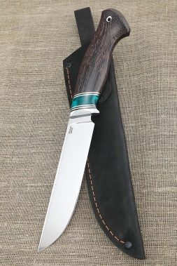 Knife Gadfly 95x18 handle acrylic green and wenge