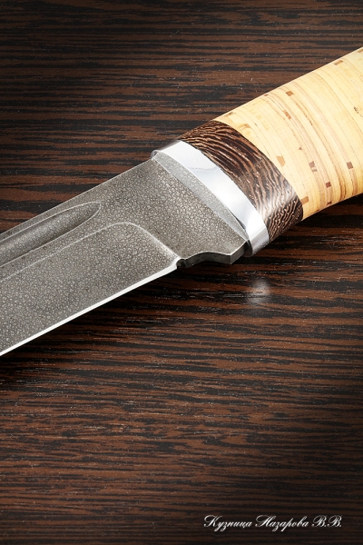 Knife hunting Fighter steel HV5 birch bark