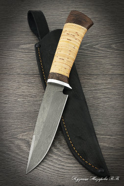 Hunting knife Bison H12MF birch bark 2