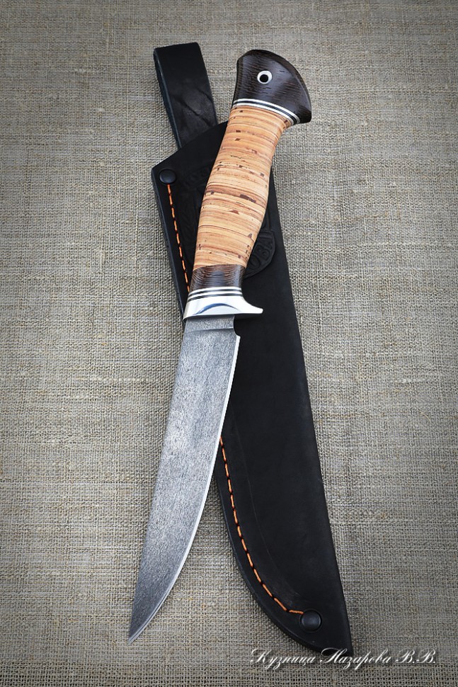 Нож Игла Х12МФ рукоять береста