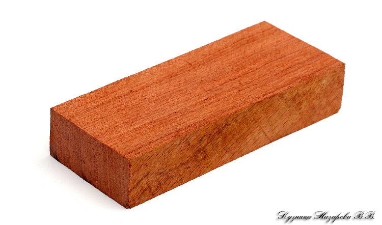 A block of Bubinga wood