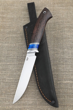 Knife Irbis-2 95x18 handle acrylic blue and wenge
