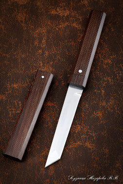 Нож Танто малый Elmax венге деревянные ножны