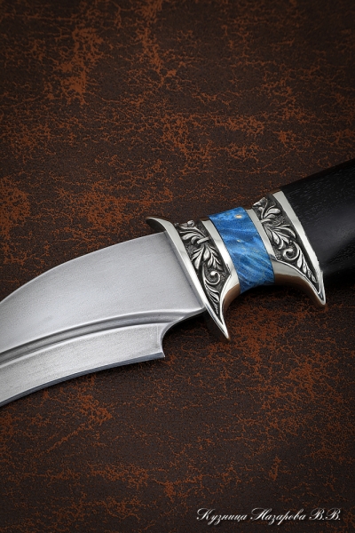 Knife Exclusive diesel locomotive valve acrylic blue black hornbeam nickel silver