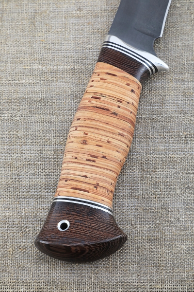 Hangar knife H12MF handle birch bark