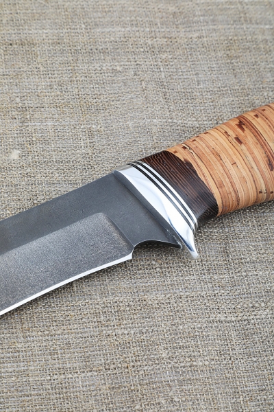 Hangar knife H12MF handle birch bark