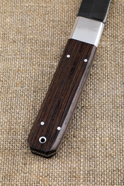Knife Tanto Damascus all-metal wooden sheath
