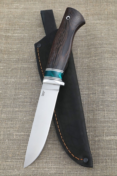 Knife Bars 95h18 handle acrylic green and wenge