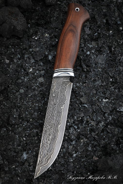 Нож Овод 2 дамаск ламинированный палисандр