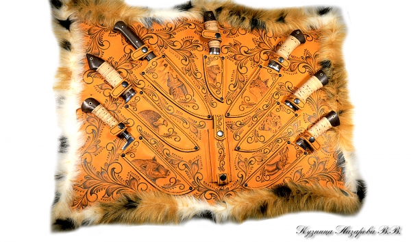Yellow leather panel No. 2