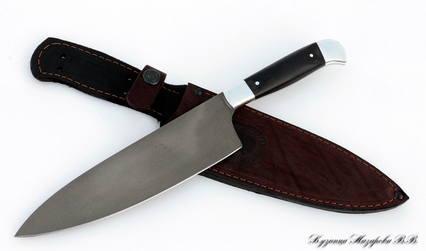 Нож Шеф-Повар №3 х12мф черный граб дюраль