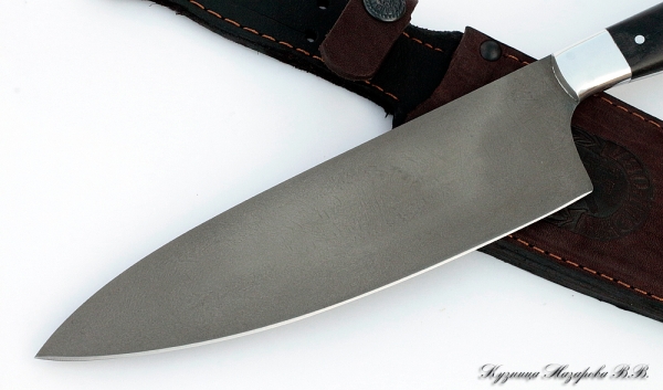 Нож Шеф-Повар №3 х12мф черный граб дюраль