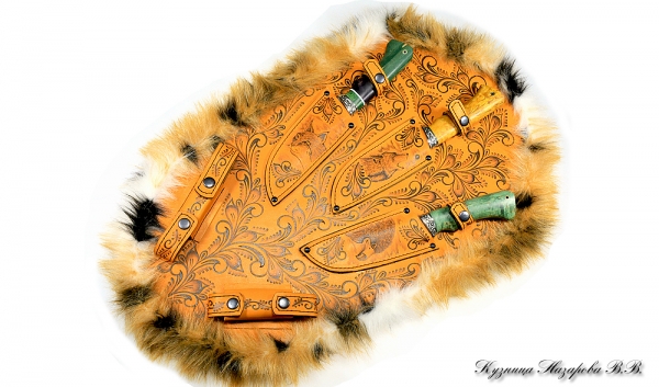 Yellow leather panel No. 3
