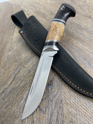 Нож Боец сталь 95х18 карельская береза черный граб (распродажа) 