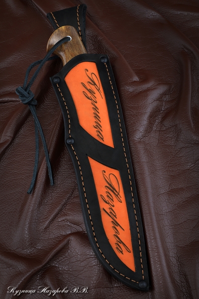 Нож Беркут 2 сталь N690 - сатин рукоять карельская береза акрил 