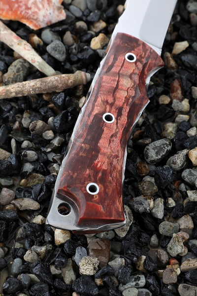 Knife Gadfly 2 H12MF all-metal Karelian birch red (Coutellia)