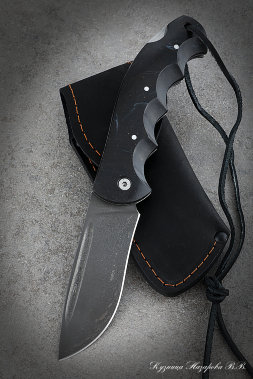 Нож складной Орел сталь х12мф накладки акрил черный