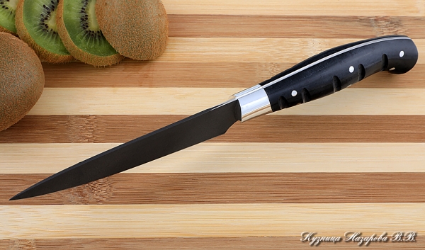 Knife Chef No. 2 steel H12MF handle acrylic black