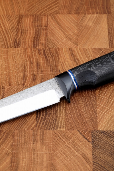 Knife Queen M390 handle G10 black, carbon