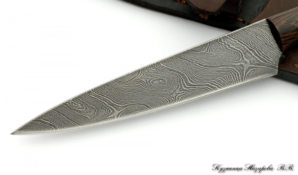 Knife Chef No.8 damascus wenge