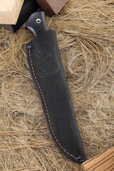Нож Беркут КН-01 рукоять черный граб карельская береза коричневая