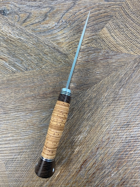 Нож Барс N690 сатин, рукоять береста  