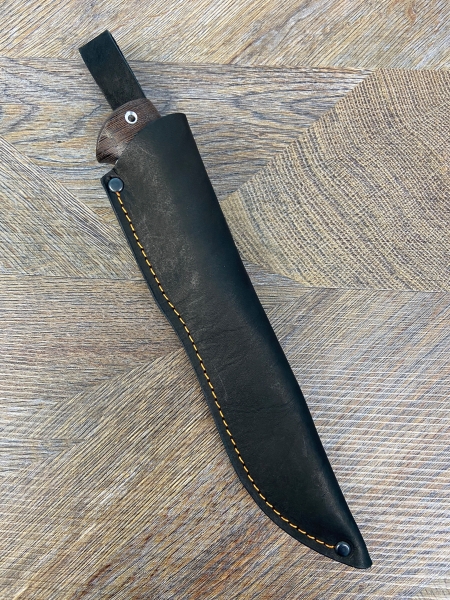 Нож Барс N690 сатин, рукоять береста  