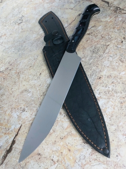 Нож Шеф № 14 сталь 95Х18 рукоять акрил черный (распродажа) 