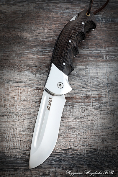 Нож складной Орел сталь Elmax накладки венге с дюралью