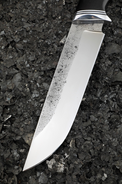 Нож Овод 2 из метчика рукоять черный граб