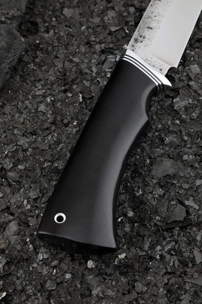 Нож Овод 2 из метчика рукоять черный граб