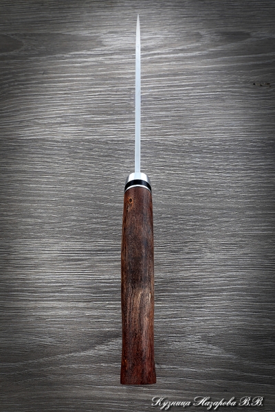 Knife Sokol 2 steel M390 handle Karelian birch brown